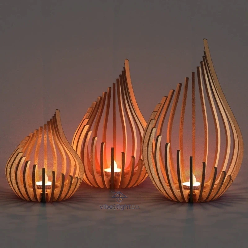 Glimmer Drop Elegant Candle Holder Decorative Home Accent Lighting Accessory - Image 4
