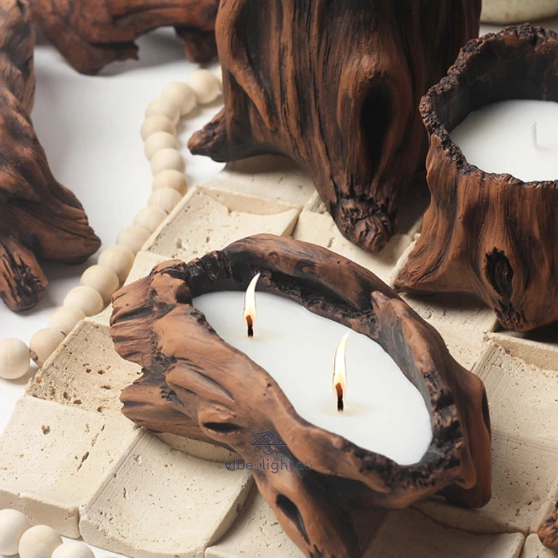 Hollow Glow Candle Cradle Luxurious Handmade Decorative Scented Candle Holder Stand - Image 6