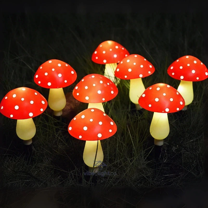 Moonlit Mushrooms Solar Powered Outdoor Decorative Garden Lighting Lanterns - Image 2