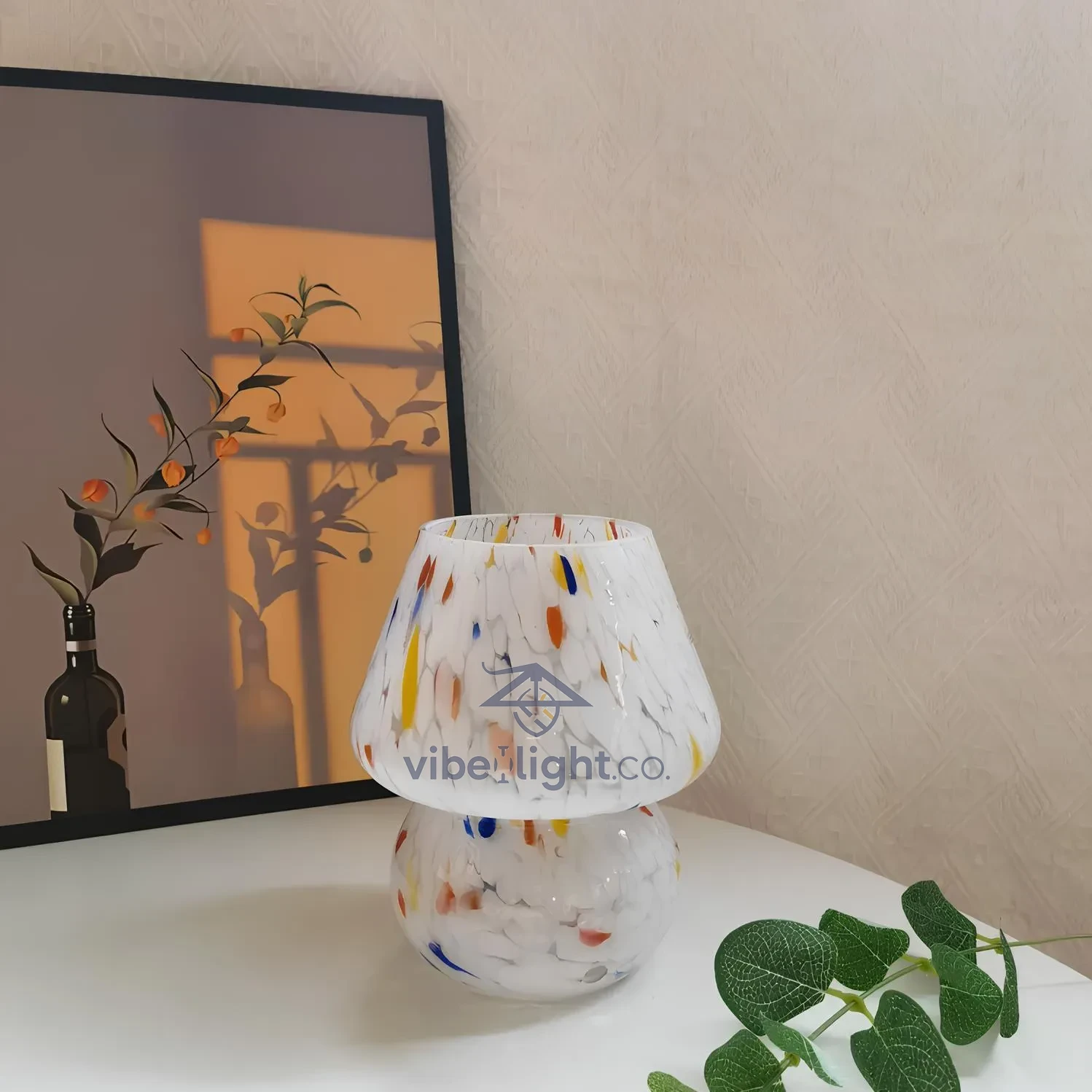 Verra Hand Blown Glass Decorative Table Lamp Light Fixture - Image 16