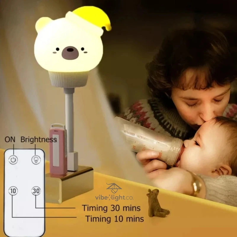 Cutely Night Light Child Bedroom Sleep Lamp Soft Glow Nightlight for Kids Toddlers Baby Nursery Room - Image 10