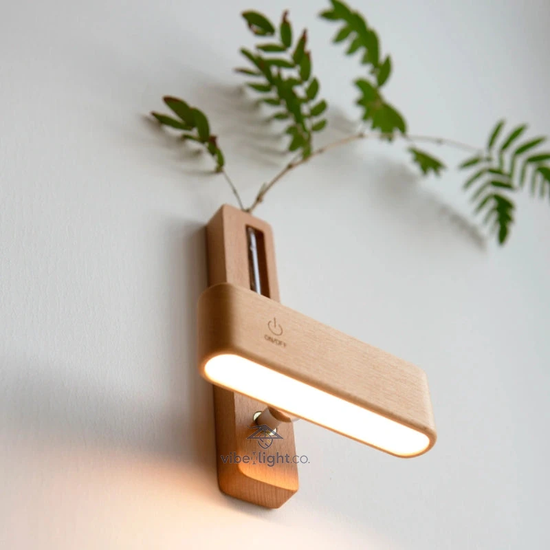 Easy Stick Wall Mount Vase Light Decorative LED Modern Home Decor Lamp - Image 9