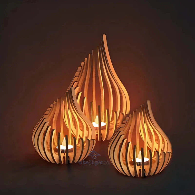Glimmer Drop Elegant Candle Holder Decorative Home Accent Lighting Accessory - Image 6