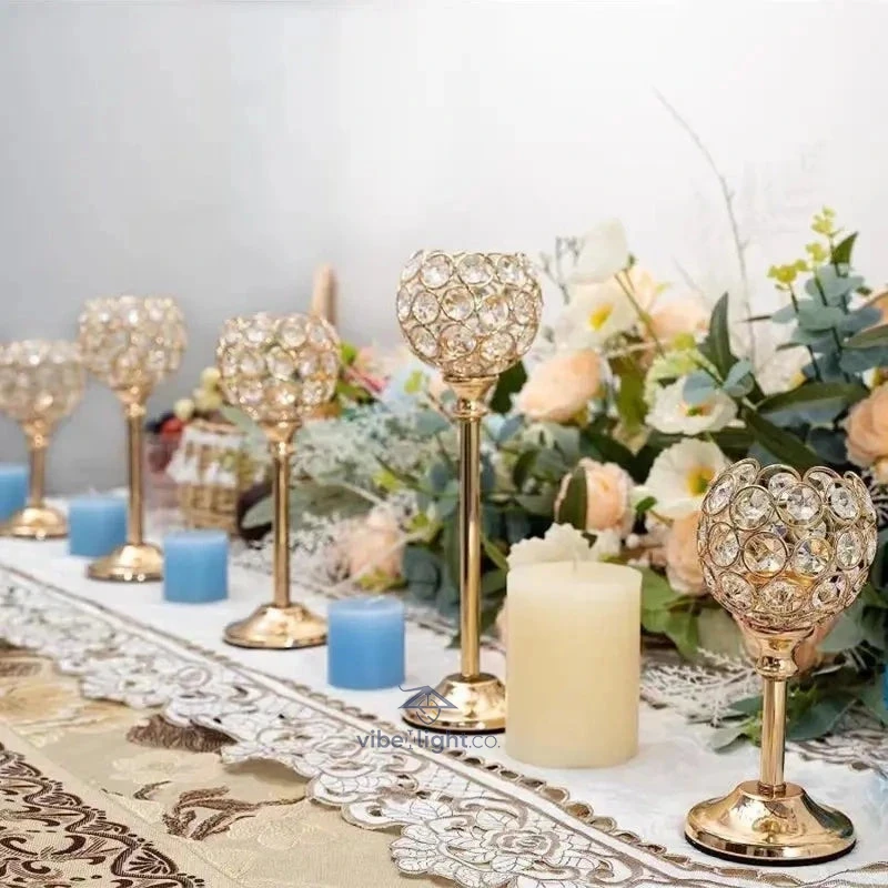 Crystal Glow Elegant Decorative Candle Holder for Home and Garden Lighting Decor - Image 9