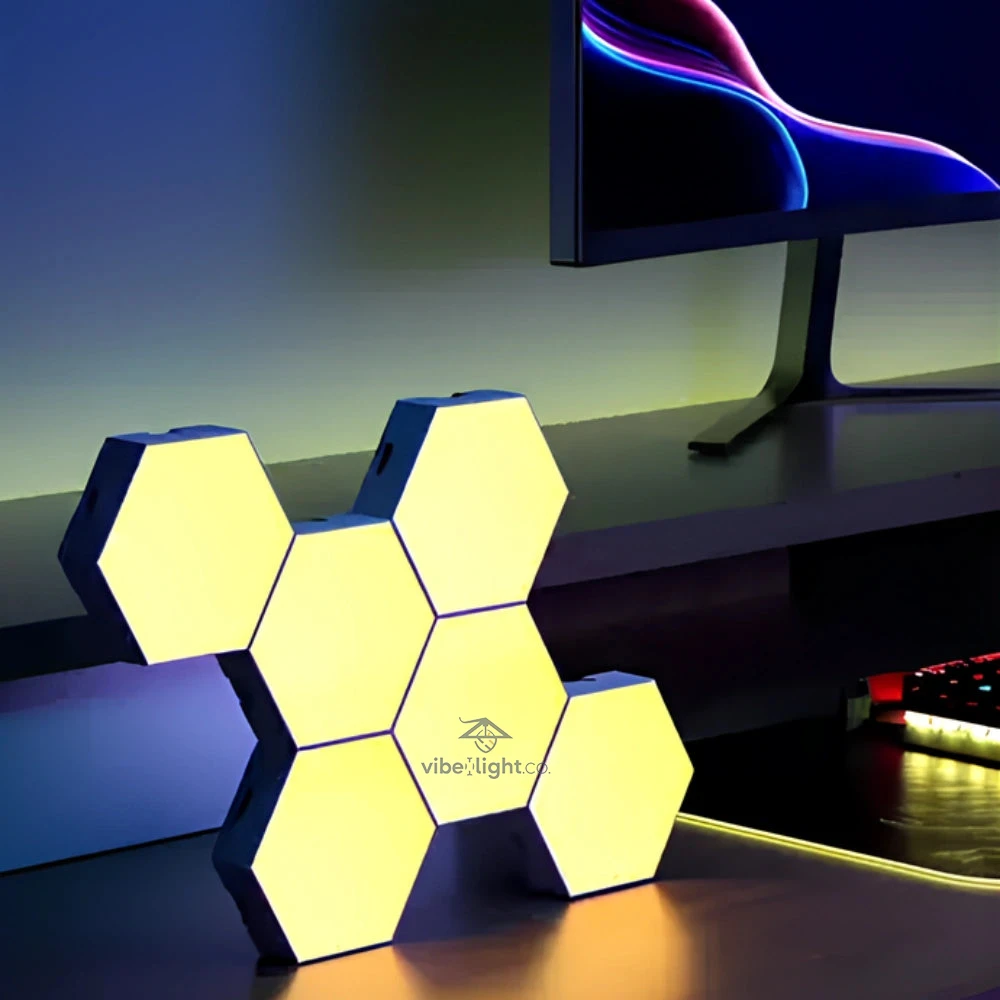 Honeycomb Patterned Hexalight LED Lighting Panel Decorative Wall Light Fixture - Image 8