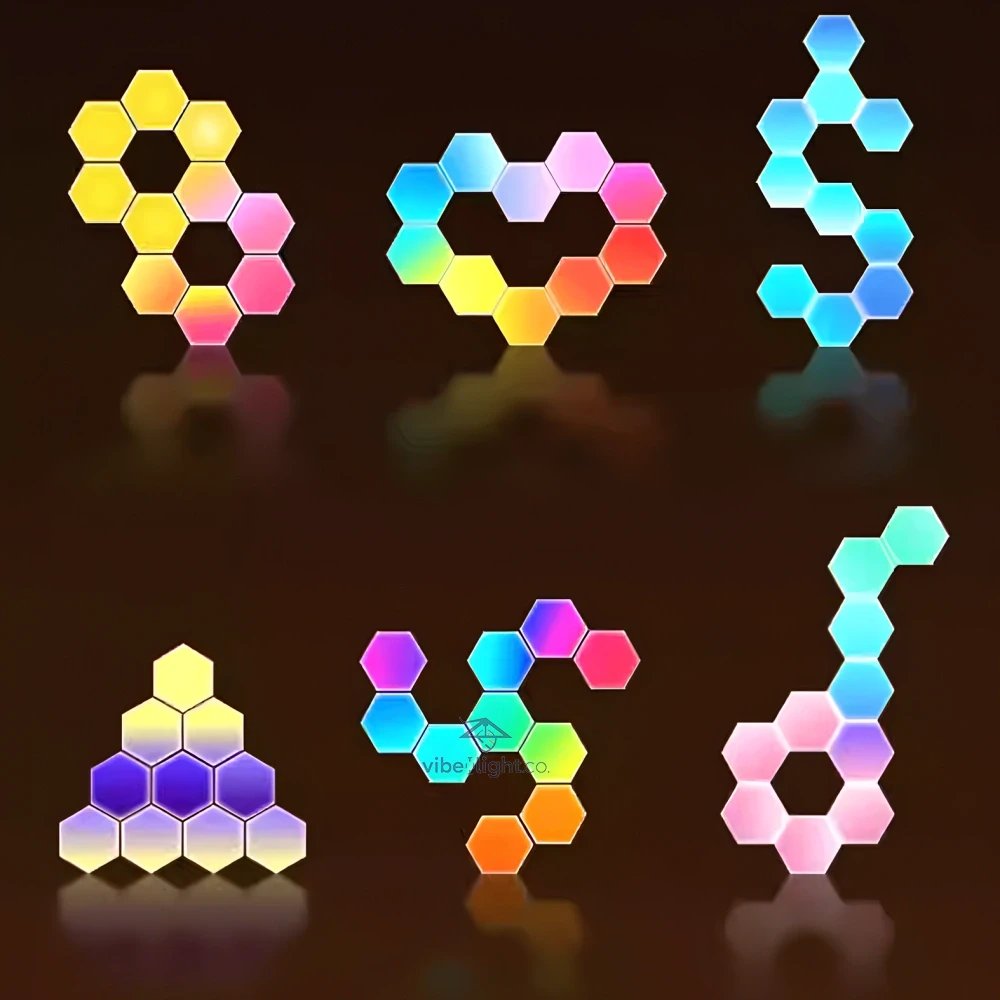 Honeycomb Patterned Hexalight LED Lighting Panel Decorative Wall Light Fixture - Image 11