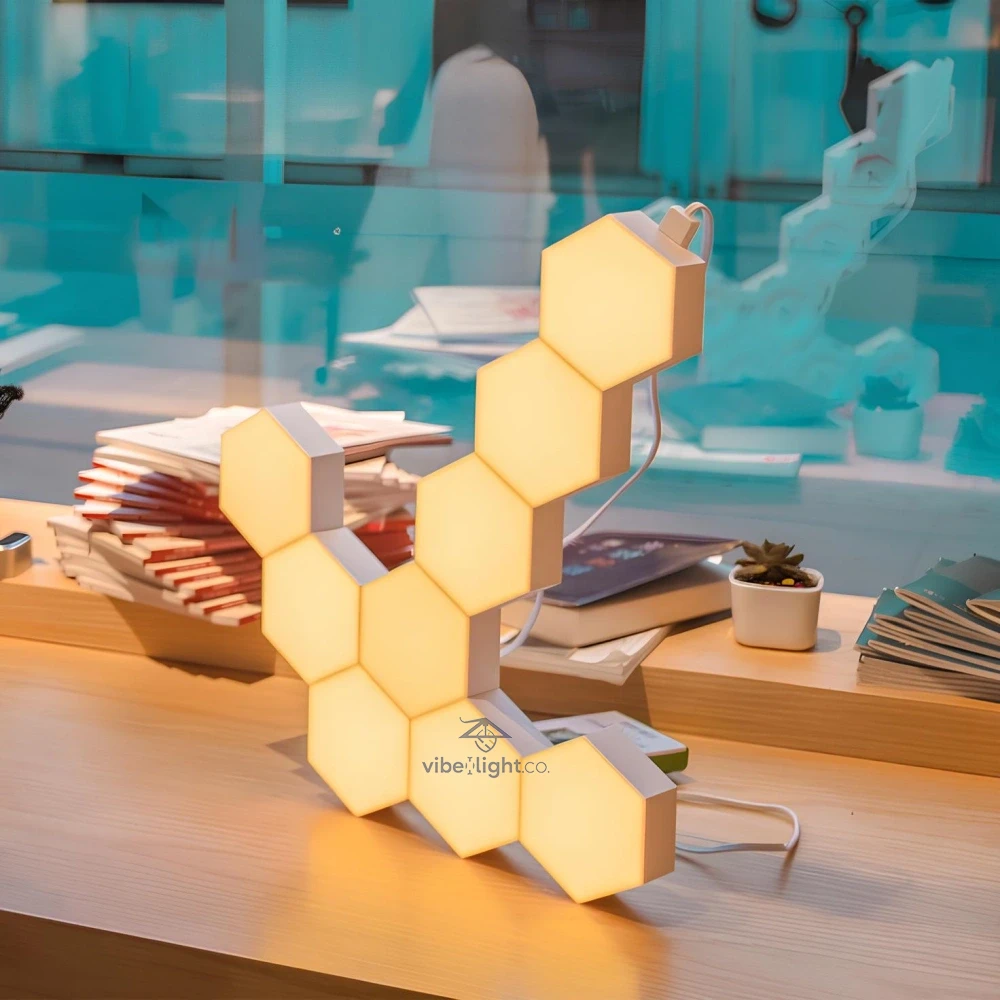 Honeycomb Patterned Hexalight LED Lighting Panel Decorative Wall Light Fixture - Image 4