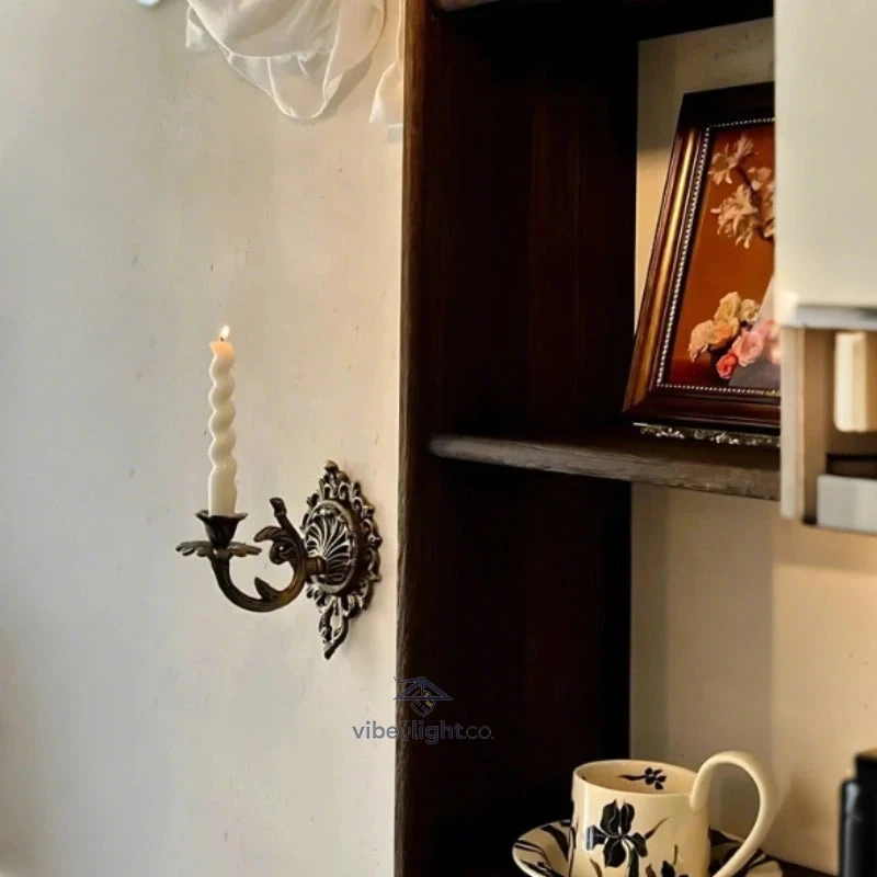 Regal Ember Elegant Wall Mounted Candle Holder Decorative Sconce Light Fixture - Image 6