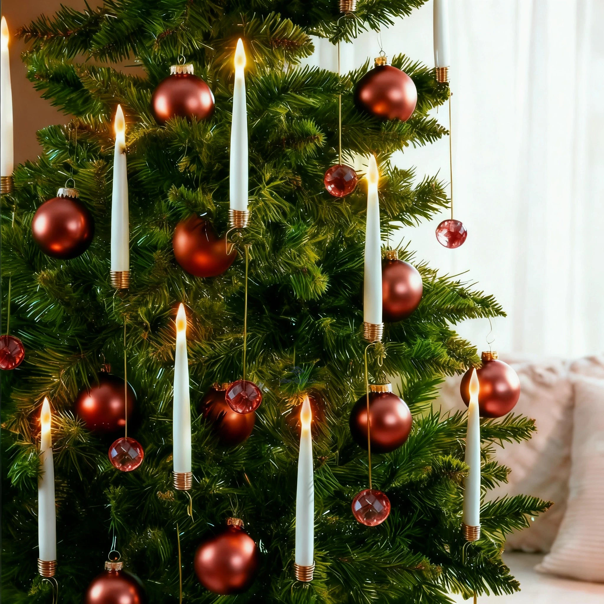 Ever Glow Brilliant Christmas Tree Decoration Candles for Holiday Lighting - Image 10