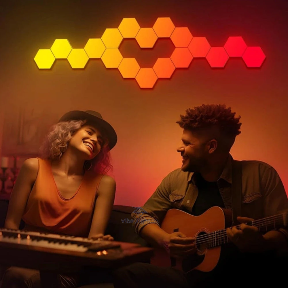 Honeycomb Patterned Hexalight LED Lighting Panel Decorative Wall Light Fixture - Image 3