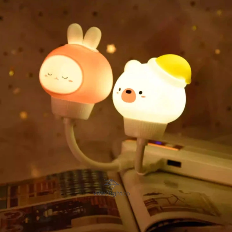 Cutely Night Light Child Bedroom Sleep Lamp Soft Glow Nightlight for Kids Toddlers Baby Nursery Room - Image 4