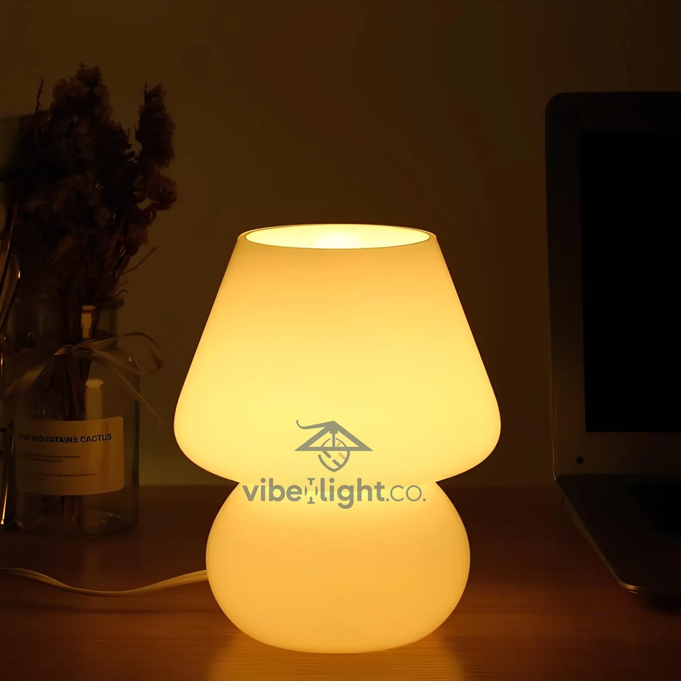 Verra Hand Blown Glass Decorative Table Lamp Light Fixture - Image 12