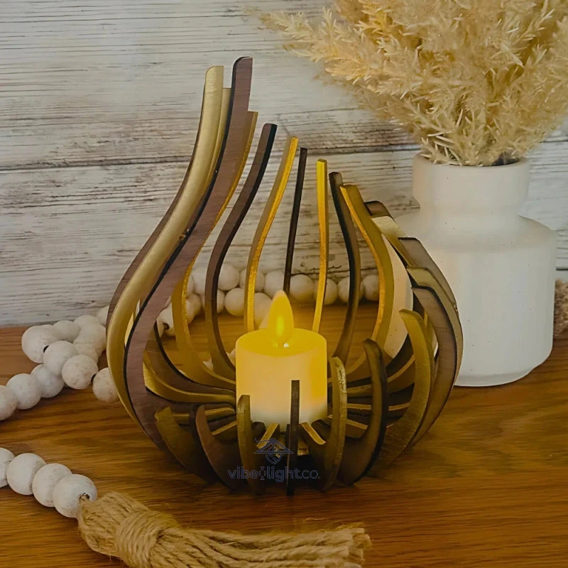 Glimmer Drop Elegant Candle Holder Decorative Home Accent Lighting Accessory - Image 11