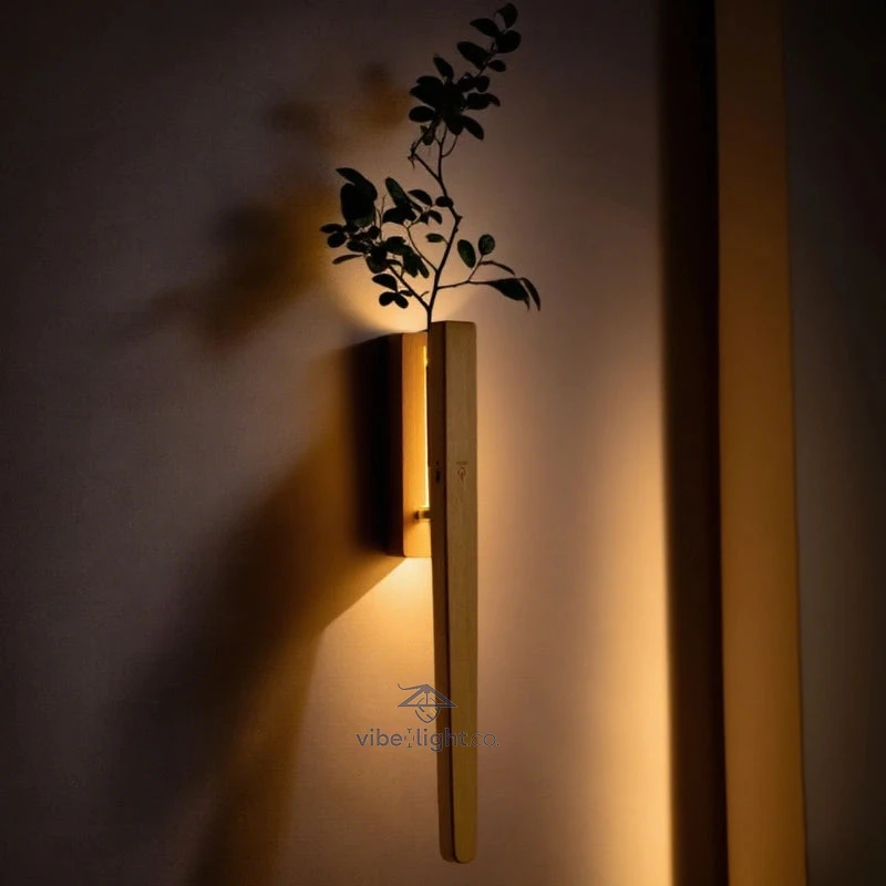 Easy Stick Wall Mount Vase Light Decorative LED Modern Home Decor Lamp - Image 13