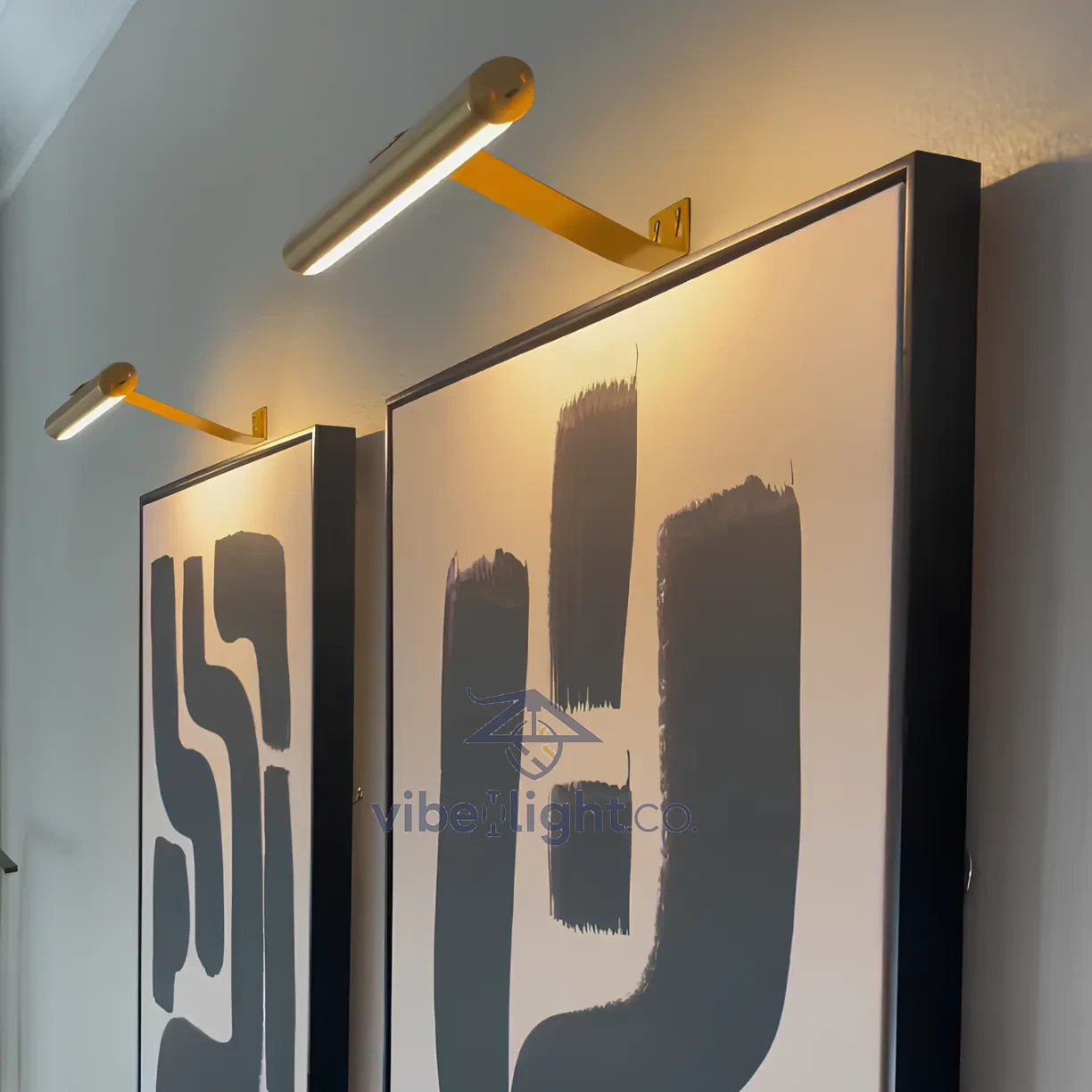 Cordless Battery Operated Modern Wall Art LED Light Fixture Decorative Lighting - Image 7