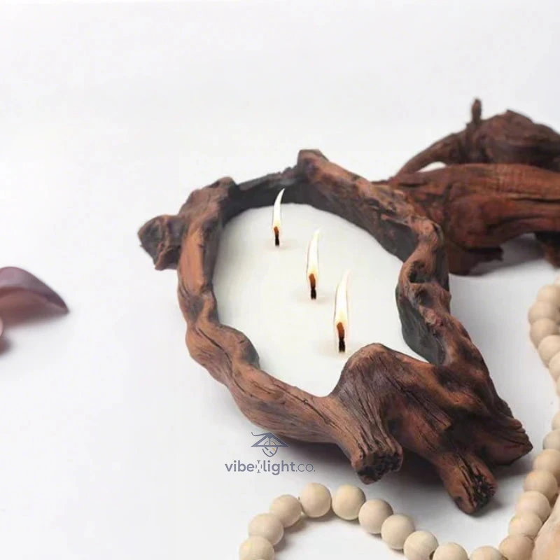 Hollow Glow Candle Cradle Luxurious Handmade Decorative Scented Candle Holder Stand - Image 5