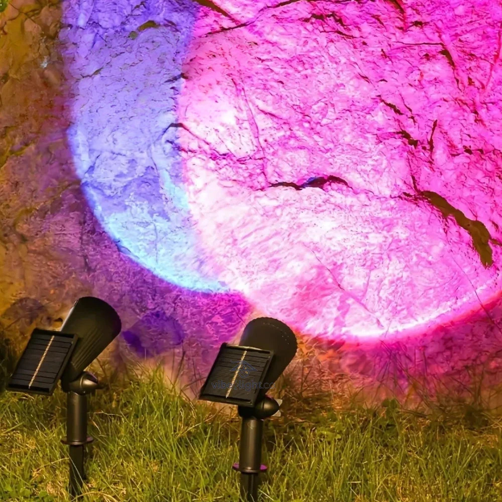 Solar Powered Outdoor Garden Spotlight Lighting Fixture for Yard Pathway Decoration - Image 9