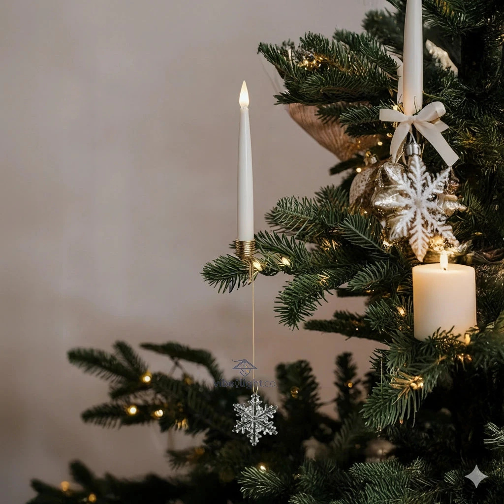 Ever Glow Brilliant Christmas Tree Decoration Candles for Holiday Lighting - Image 2