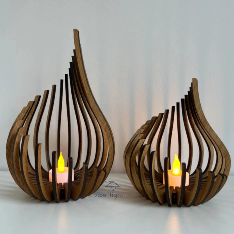 Glimmer Drop Elegant Candle Holder Decorative Home Accent Lighting Accessory - Image 8