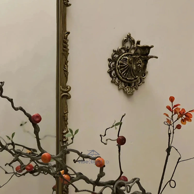 Regal Ember Elegant Wall Mounted Candle Holder Decorative Sconce Light Fixture - Image 15