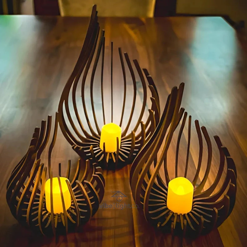 Glimmer Drop Elegant Candle Holder Decorative Home Accent Lighting Accessory - Image 10