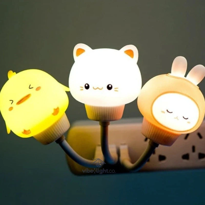 Cutely Night Light Child Bedroom Sleep Lamp Soft Glow Nightlight for Kids Toddlers Baby Nursery Room - Image 2