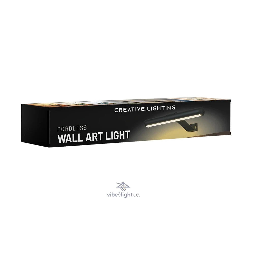 Cordless Battery Operated Modern Wall Art LED Light Fixture Decorative Lighting - Image 16
