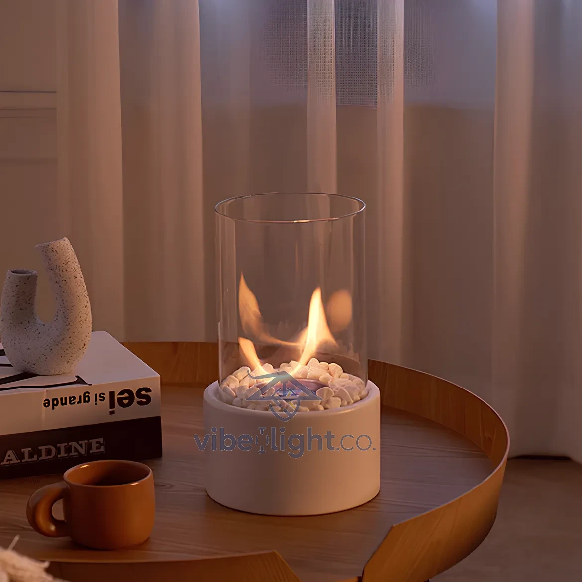 Everlasting Flame Vintage Style Aromatic Oil Lamp with Elegant Design and Durable Glass Body - Image 7