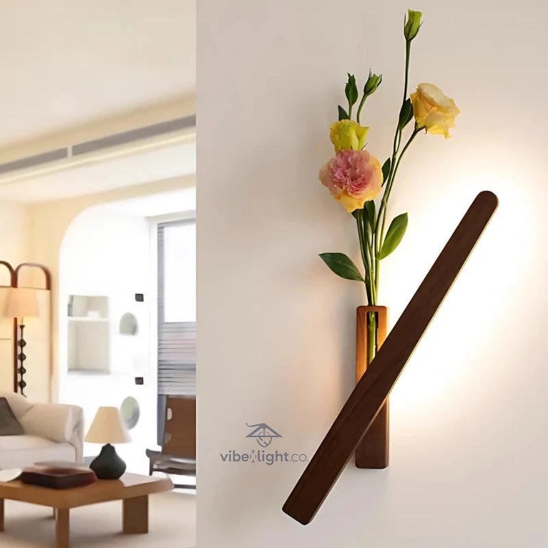 Easy Stick Wall Mount Vase Light Decorative LED Modern Home Decor Lamp - Image 4