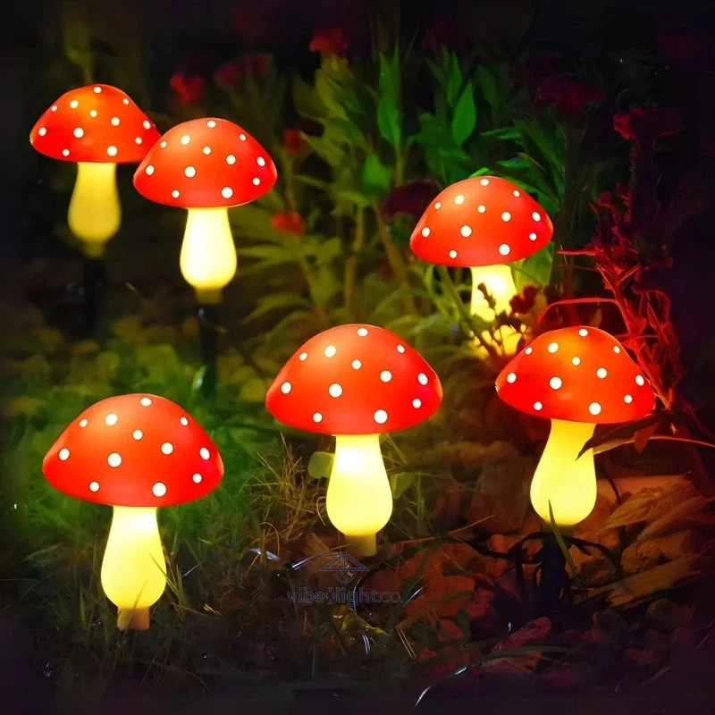 Moonlit Mushrooms Solar Powered Outdoor Decorative Garden Lighting Lanterns - Image 4
