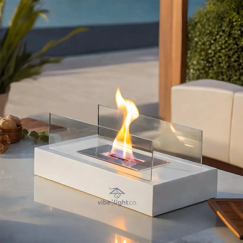 Everlasting Flame Tabletop Indoor Outdoor Portable Decorative Fireplace Heater - Image 4