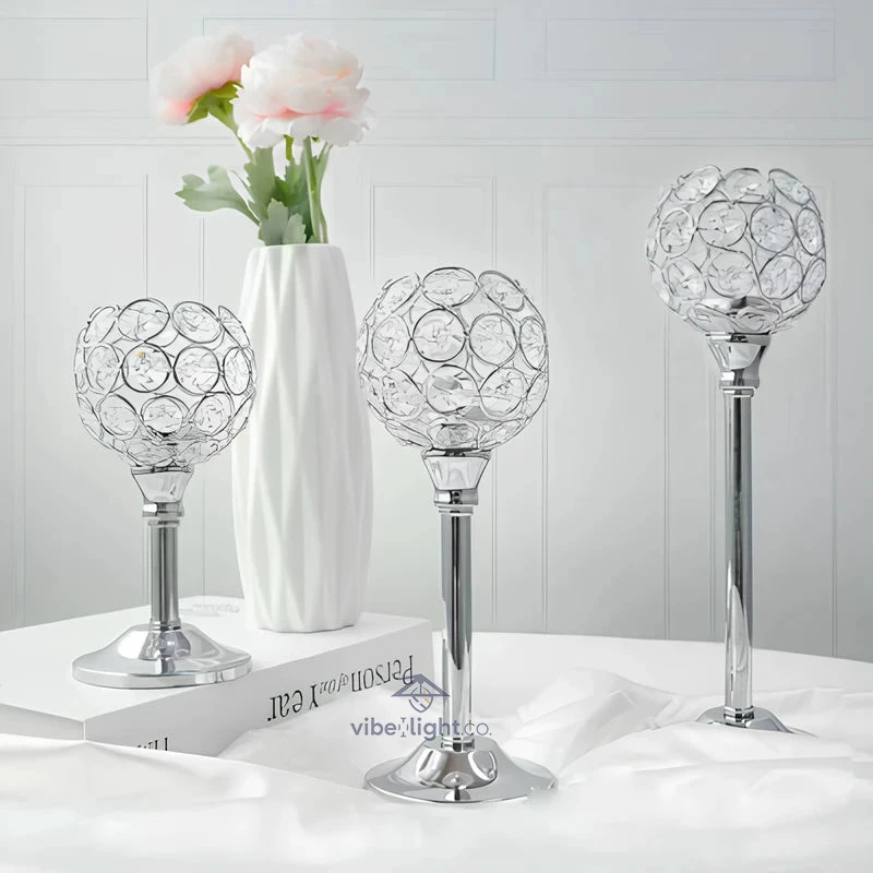 Crystal Glow Elegant Decorative Candle Holder for Home and Garden Lighting Decor - Image 13