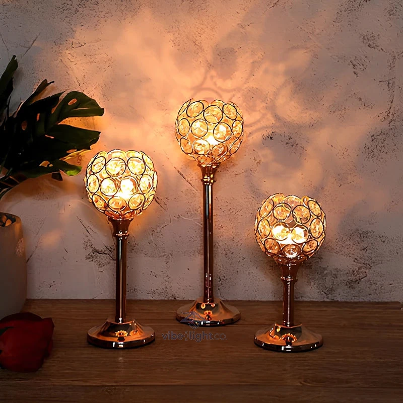 Crystal Glow Elegant Decorative Candle Holder for Home and Garden Lighting Decor - Image 6
