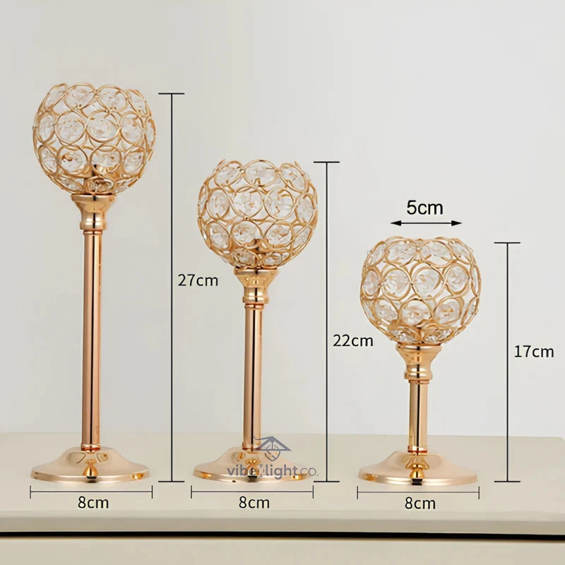 Crystal Glow Elegant Decorative Candle Holder for Home and Garden Lighting Decor - Image 19