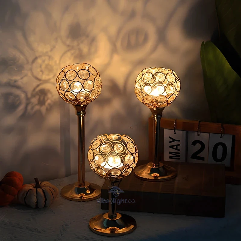 Crystal Glow Elegant Decorative Candle Holder for Home and Garden Lighting Decor - Image 7