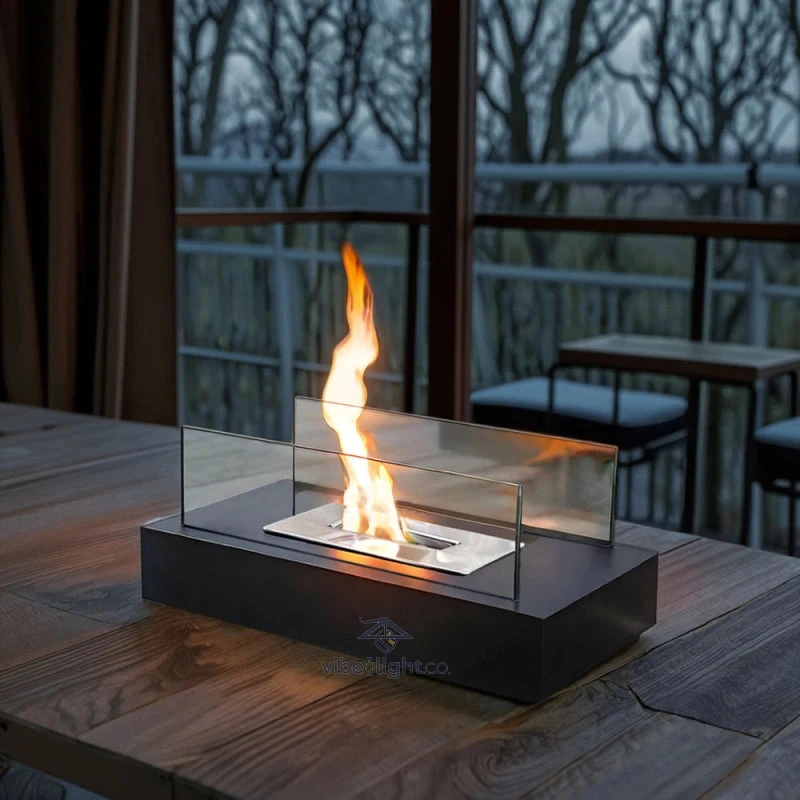 Everlasting Flame Tabletop Indoor Outdoor Portable Decorative Fireplace Heater - Image 5