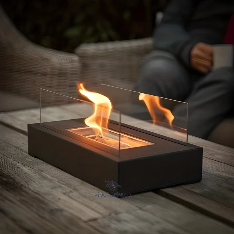 Everlasting Flame Tabletop Indoor Outdoor Portable Decorative Fireplace Heater - Image 9