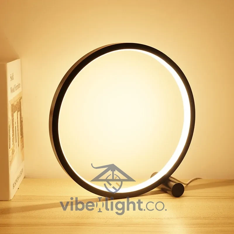 Halo Modern Minimalist Nightstand Lamp for Bedroom Ambient Lighting - Image 2