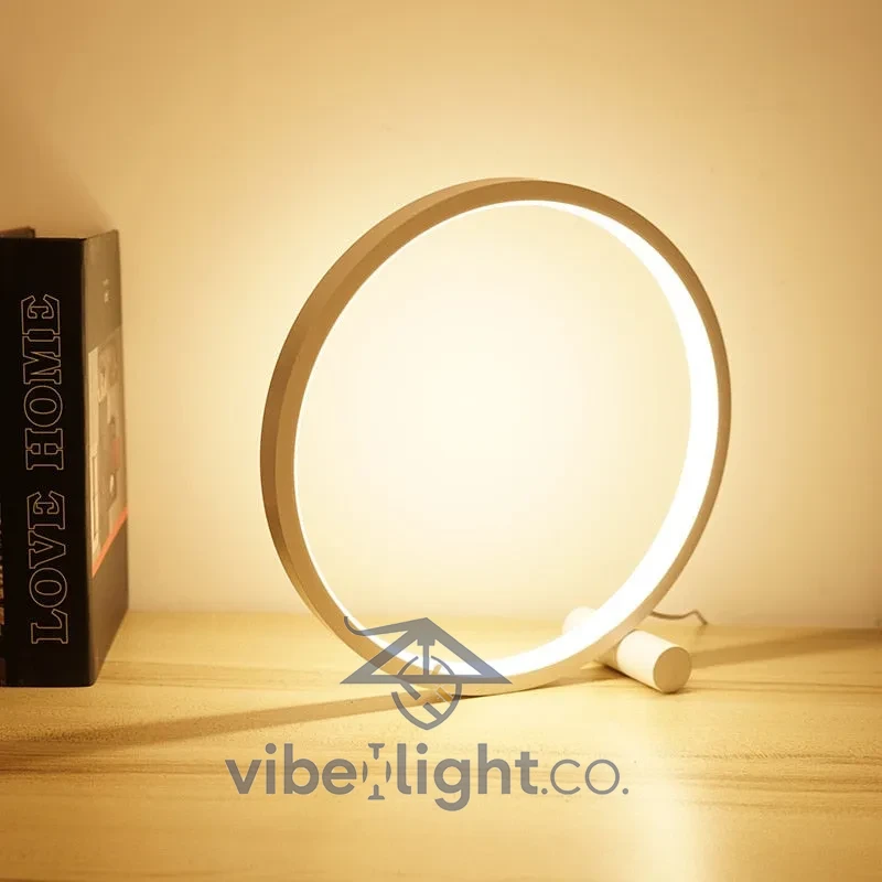 Halo Modern Minimalist Nightstand Lamp for Bedroom Ambient Lighting - Image 5