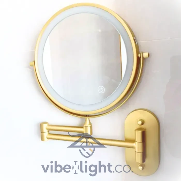 IlluminAura Professional LED Lighted Makeup Mirror Vanity Beauty Tool with Adjustable Brightness - Image 2