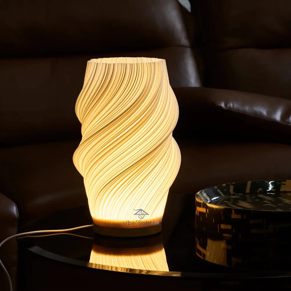 Serene Wavecrest Modern Decorative Table Lamp for Home and Office Lighting - Image 6