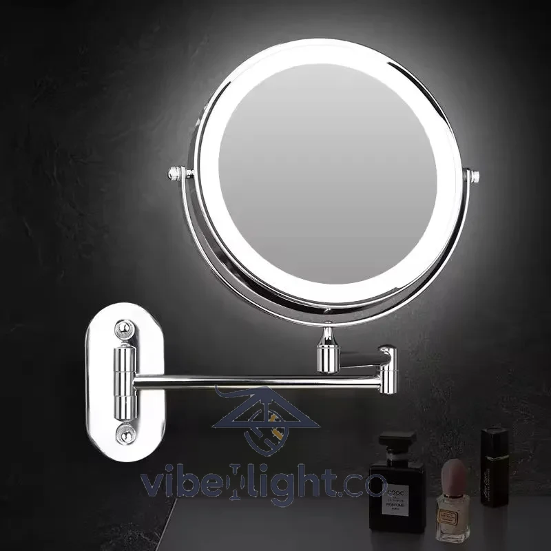 IlluminAura Professional LED Lighted Makeup Mirror Vanity Beauty Tool with Adjustable Brightness - Image 4
