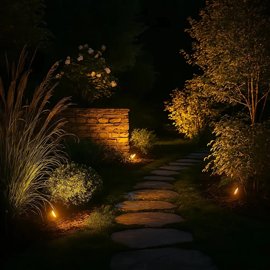 Solar Powered Outdoor Garden Spotlight Lighting Fixture for Yard Pathway Decoration - Image 2
