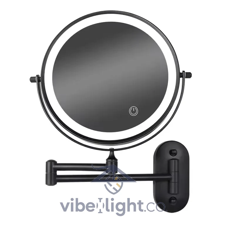 IlluminAura Professional LED Lighted Makeup Mirror Vanity Beauty Tool with Adjustable Brightness - Image 5
