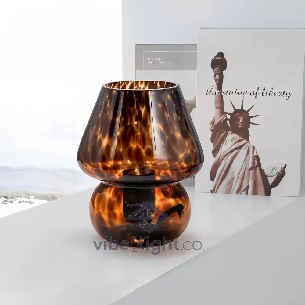 Verra Hand Blown Glass Decorative Table Lamp Light Fixture - Image 10