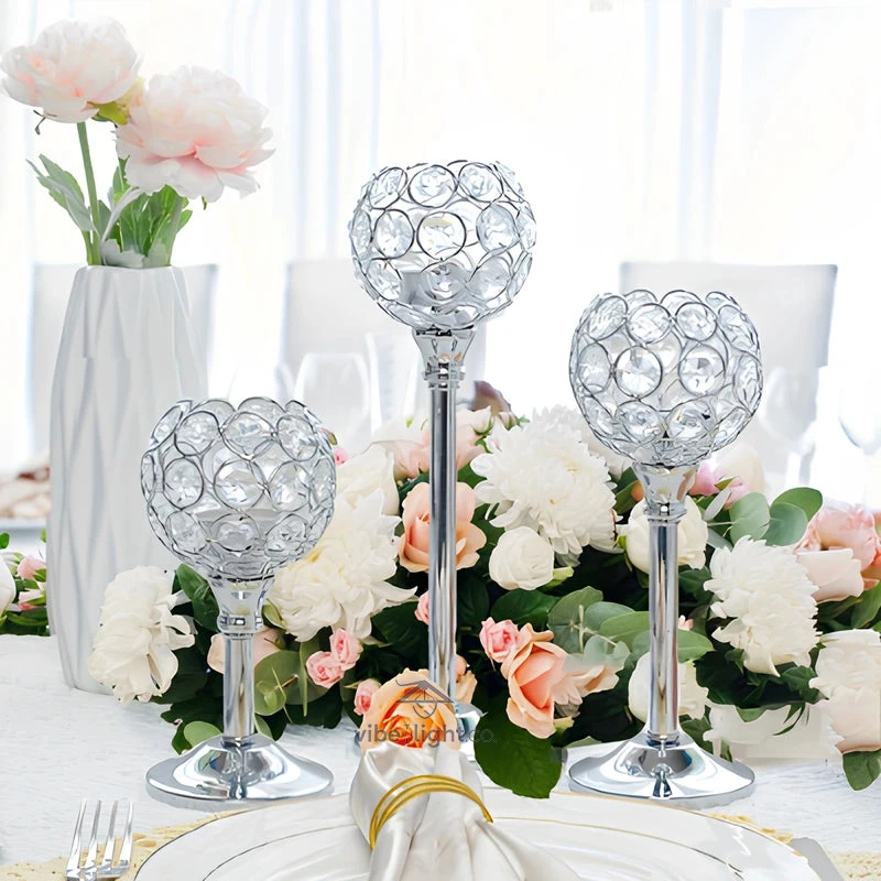 Crystal Glow Elegant Decorative Candle Holder for Home and Garden Lighting Decor - Image 12