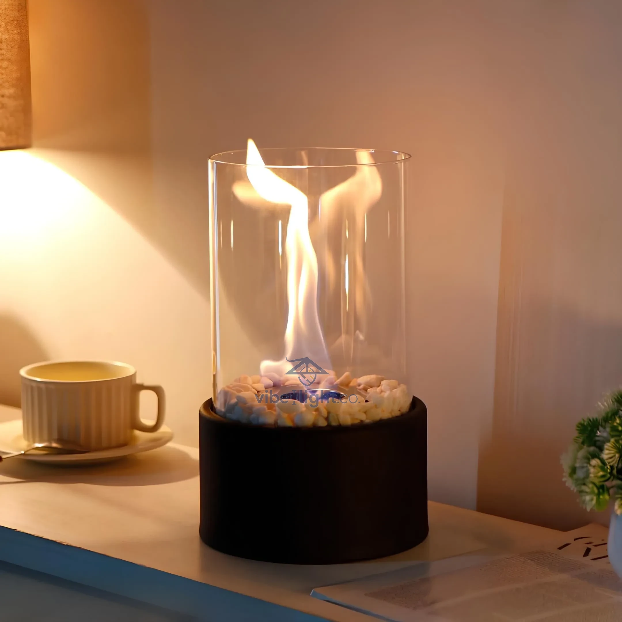Everlasting Flame Vintage Style Aromatic Oil Lamp with Elegant Design and Durable Glass Body - Image 4