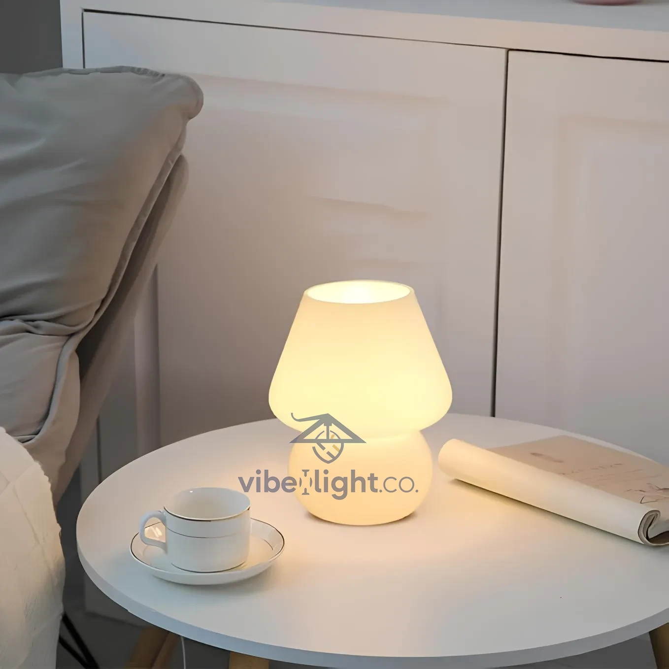 Verra Hand Blown Glass Decorative Table Lamp Light Fixture - Image 18