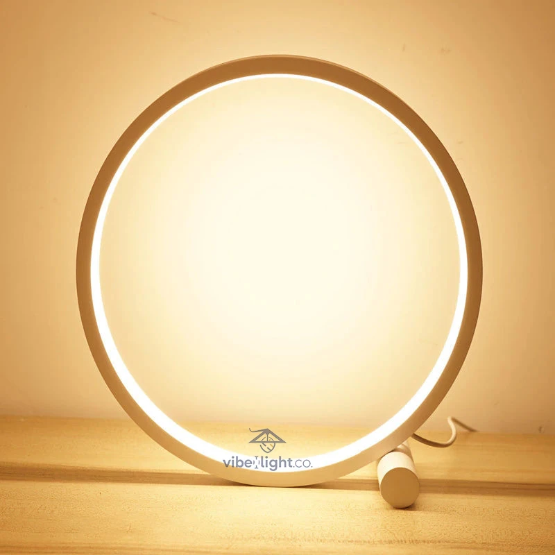 Halo Modern Minimalist Nightstand Lamp for Bedroom Ambient Lighting - Image 7
