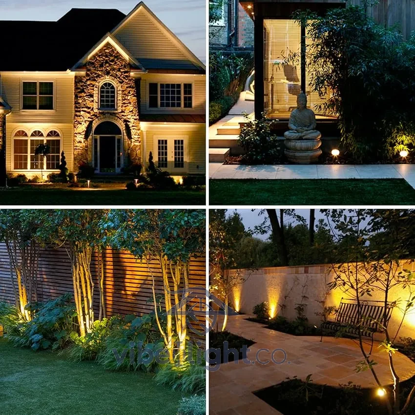 Solar Powered Outdoor Garden Spotlight Lighting Fixture for Yard Pathway Decoration - Image 17